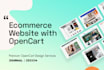 build opencart website with premium design