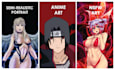 draw nsfw, sfw anime cartoon characters and fan art