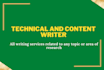 write well researched articles and reports on any subject