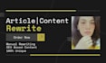 rewrite content, paraphrase, or do article rewriting