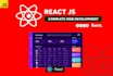 develop, web app front end react js HTML CSS with rest api