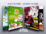 design event, school, kids, business flyer