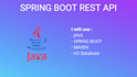 do restful API in java using spring boot