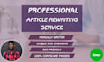 manually rewrite your article to pass copyscape