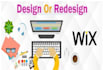 create a modern wix website for your business