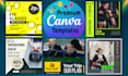 design premium canva editable templates for anything