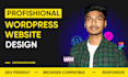 design and develop a professional wordpress website