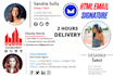 create a clickable HTML email signature