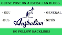 provide guest post on australia  blog with dofollow backlink