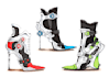 make a unique fantasy futuristic  shoe design