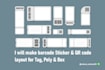 design professional clothing hang tags and garment labels