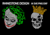rhinestone design and template
