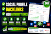 do social profile backlinks for website SEO