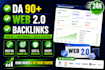 make da 90 plus web 2 0 backlinks