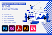 do psd to html, xd to html, figma to html, sketch to html