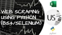 scrape data using selenium