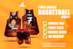 design sublimation basketball jersey