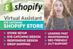 be your shopify virtual assistant and shopify store manager