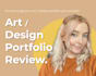 review your art school or graphic design portfolio