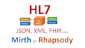 integrate healthcare systems using hl7,json,xml with tools like mirth, rhapsody
