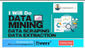 do data mining, web scraping, data extraction, web crawling and data collection