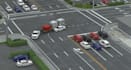 create a 3d animation reconstruction of road car accident