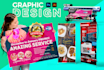 do fast and attractive graphic design