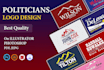 do 3 politician logo designs
