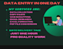 do data entry copy paste,web and email research in one day