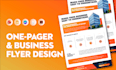 design one pager, executive summary in powerpoint