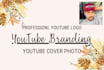 design youtube poster and branding