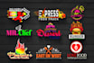 design restaurant, pizza, bbq, food logo, coffee,food truck and menu design