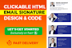 create clickable HTML email signature outlook, gmail, yahoo