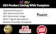 do ebay SEO product listing with html template design