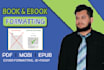 do ebook formatting paperback formatting for amazon kindle, convert docx to epub