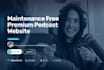 design a premium podcast website for your podcast show