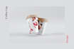 do creative paper cup design for coffee and drinks
