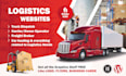 design logistics website, dispatch, trucking, freight broker, transport website