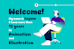 create character mascot animation lottie json web and app