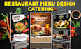 do an amazing restaurant menu design, catering menu