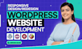 do wordpress website development, redesign business wordpress website design