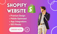 design a professional shopify store or ecommerce website design