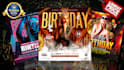 design quality birthday posters, flyers, invitations and infographics