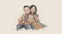 create a scribble potrait art design