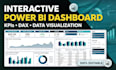 create interactive power bi dashboards and data visualizations