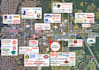 create real estate aerial maps with specific logo labels
