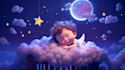 create and upload 30 baby lullaby and sleep videos for youtube
