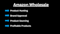 do amazon fba wholesale product research or product hunting with brand approval