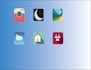 design trendy and custom icon set