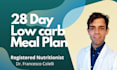 develop keto and intermittent fasting diet plan with recipes, and supplements